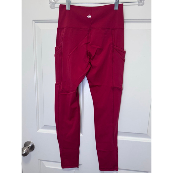 Women's Werk Dark Red Scarlet Leggings M - Picture 11 of 16